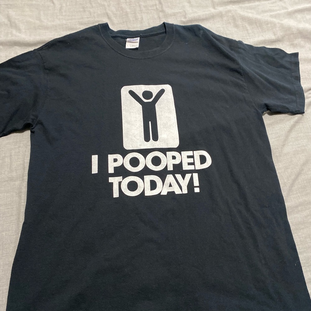 I pooped today funny parody tee